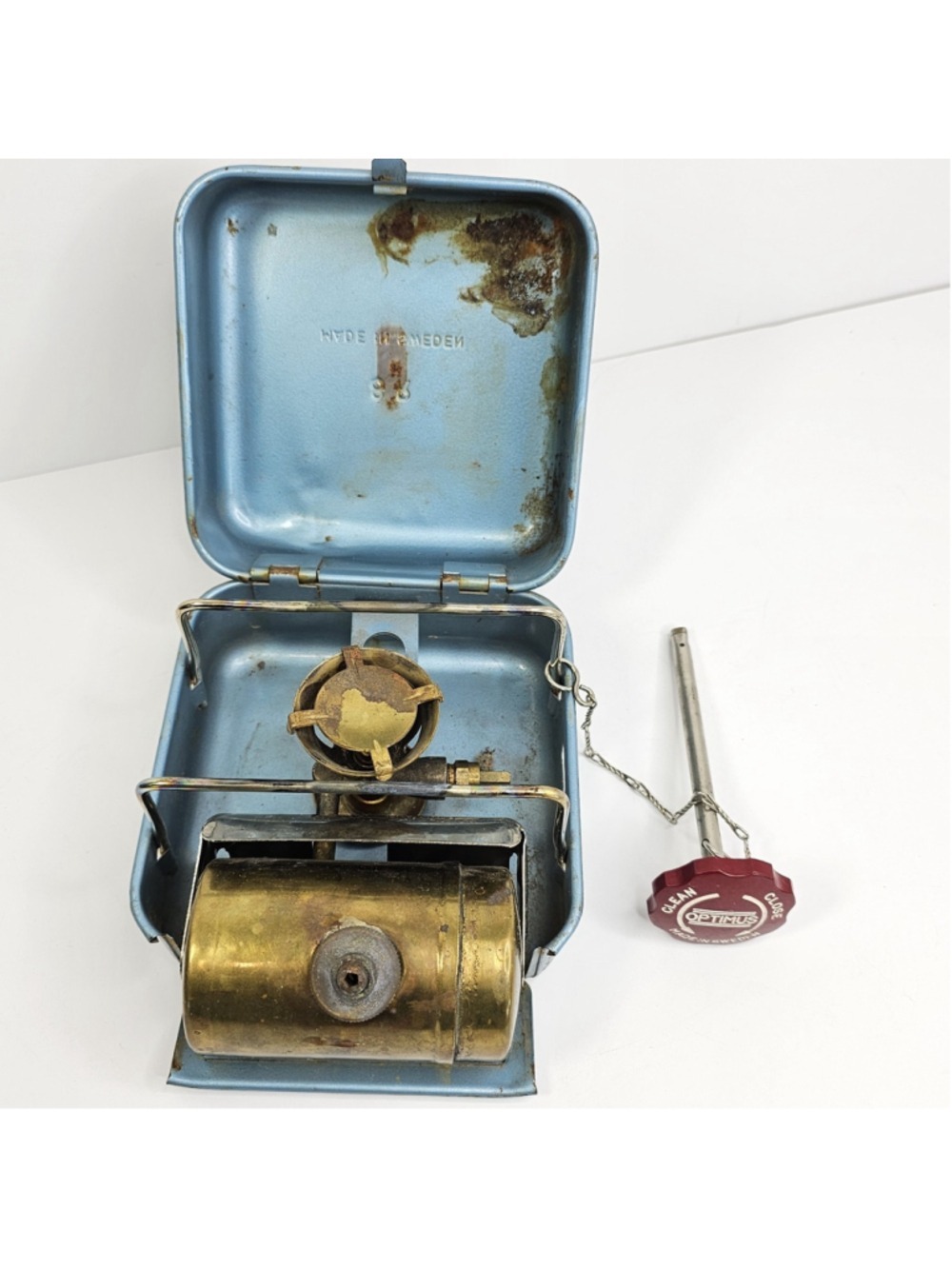 Vintage OPTIMUS 8R Single Burner Backpacking Camping Stove Sweden, Untested